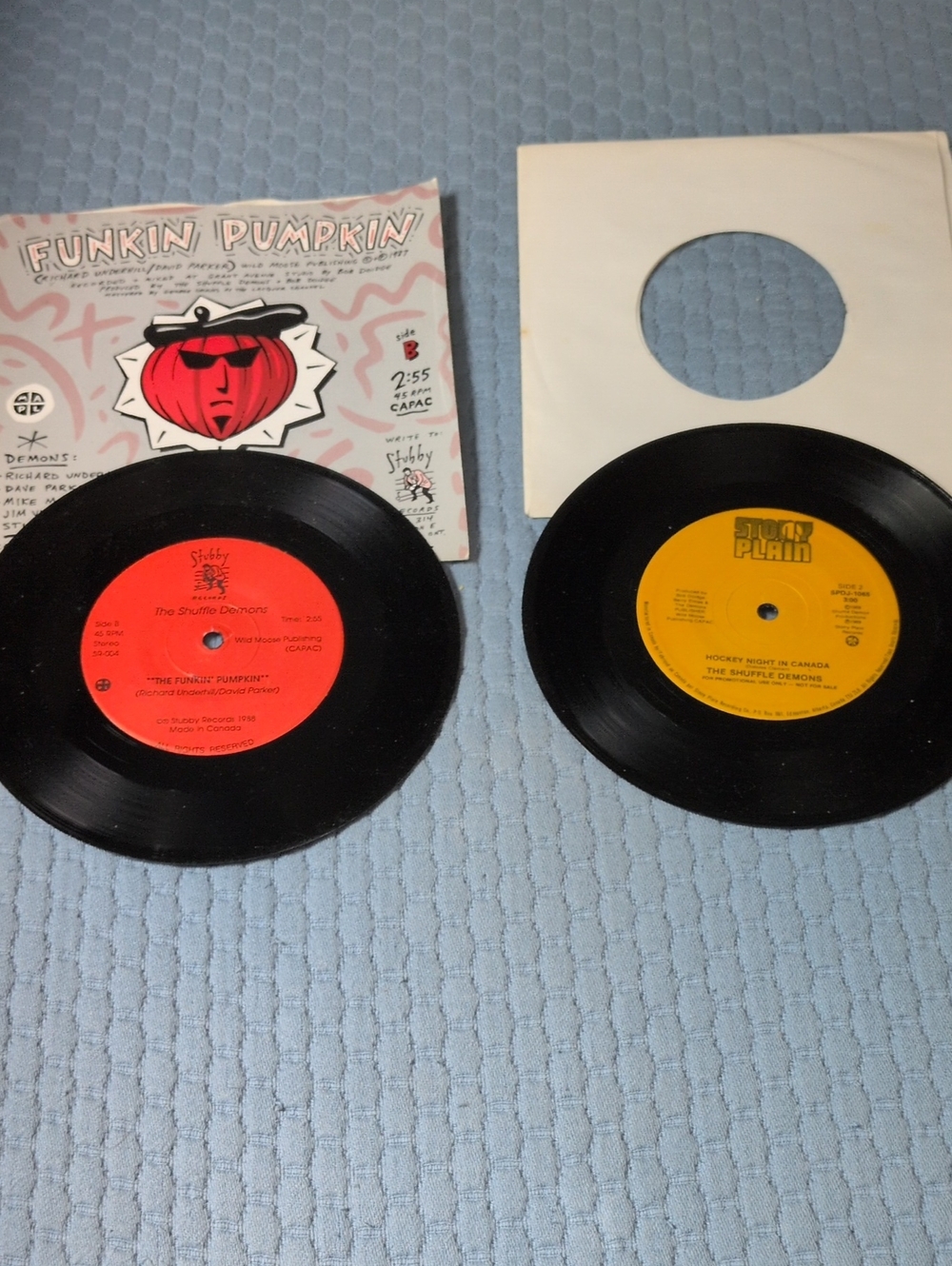 Rare Vintage Shuffle Demons 7" Vinyl Lot – Kurt Swinghammer Sleeve & Promo 45